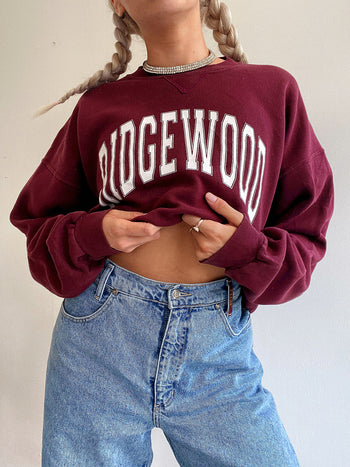 Pull vintage USA Bordeaux Ridgewood  XL