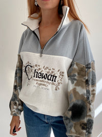 Gray fleece sweater Napapijri S