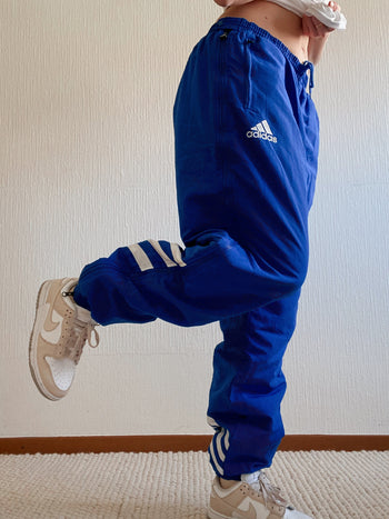 Pantalon de jogging épais bleu électrique Adidas L