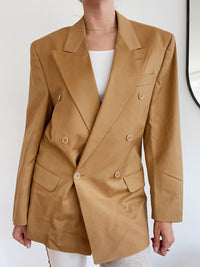 Oversized beige blazer jacket L