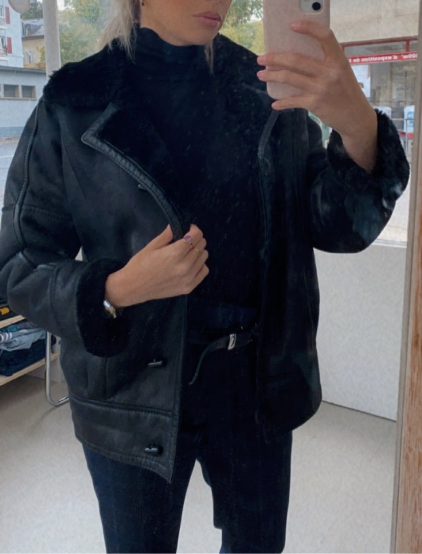 Black Weekday L Coat