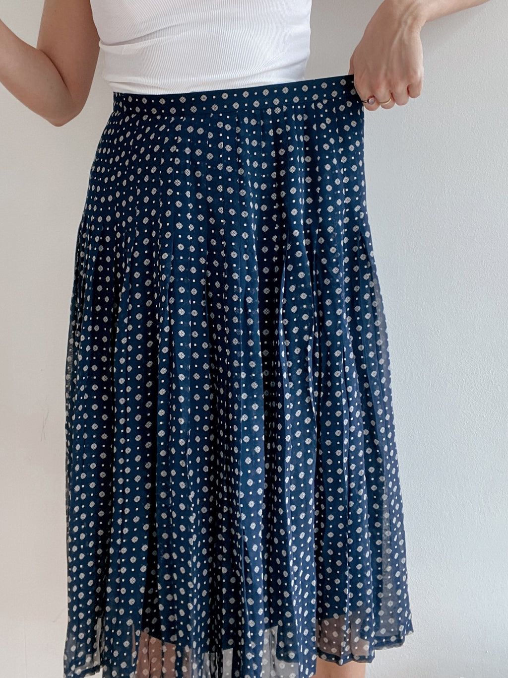 Vintage marineblauer Rock M/L