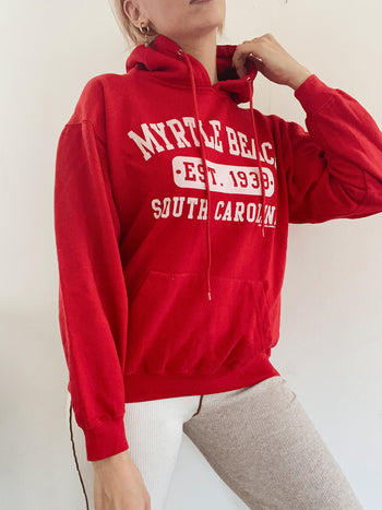 Pull vintage américain rouge  S/M