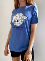 T-shirt vintage bleu dalmatiens S