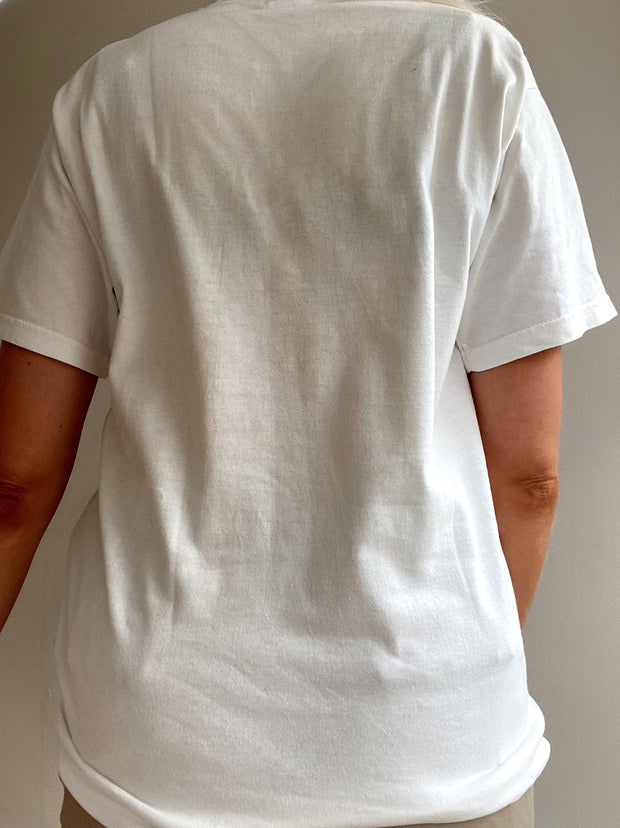 Weißes Vintage-T-Shirt M