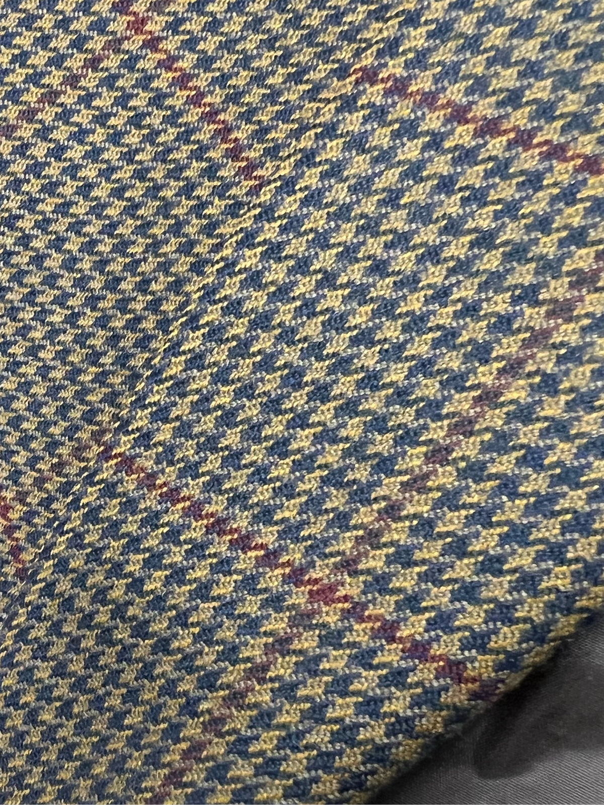 Veste blazer vintage brun et bleu foncé  pied de poule M/L