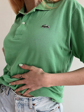 Grünes Lacoste Poloshirt S