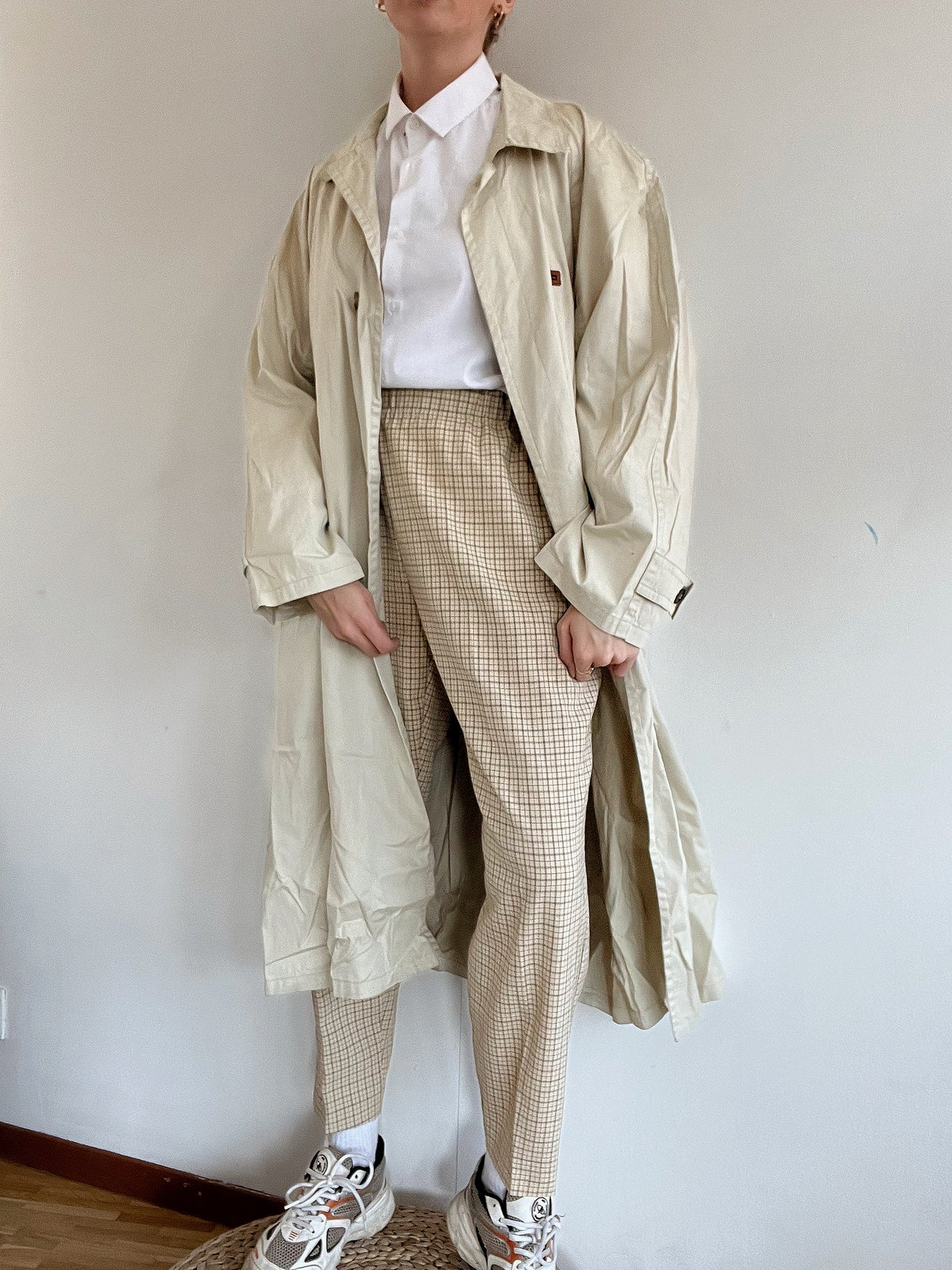 Trench coat vintage beige  L oversized