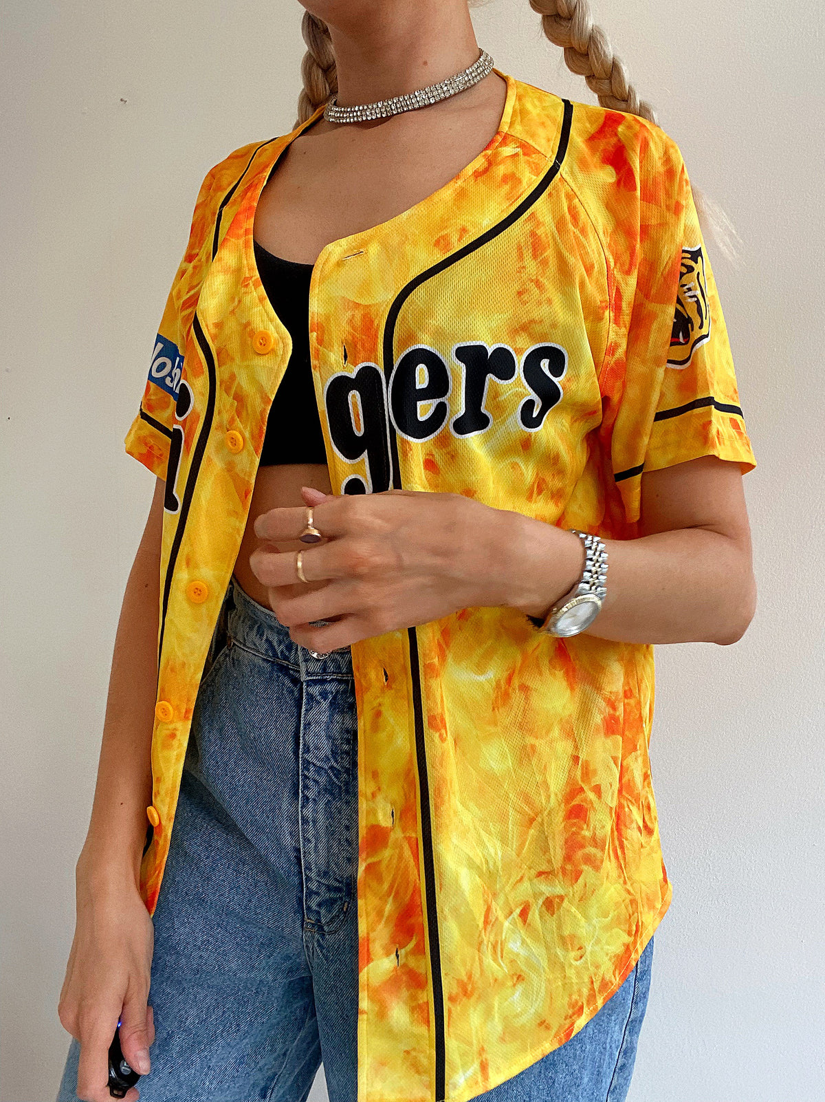 Maillot de sport jaune
