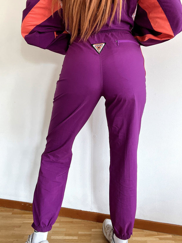 Ensemble tracksuit vintage jacket & jogging violet S