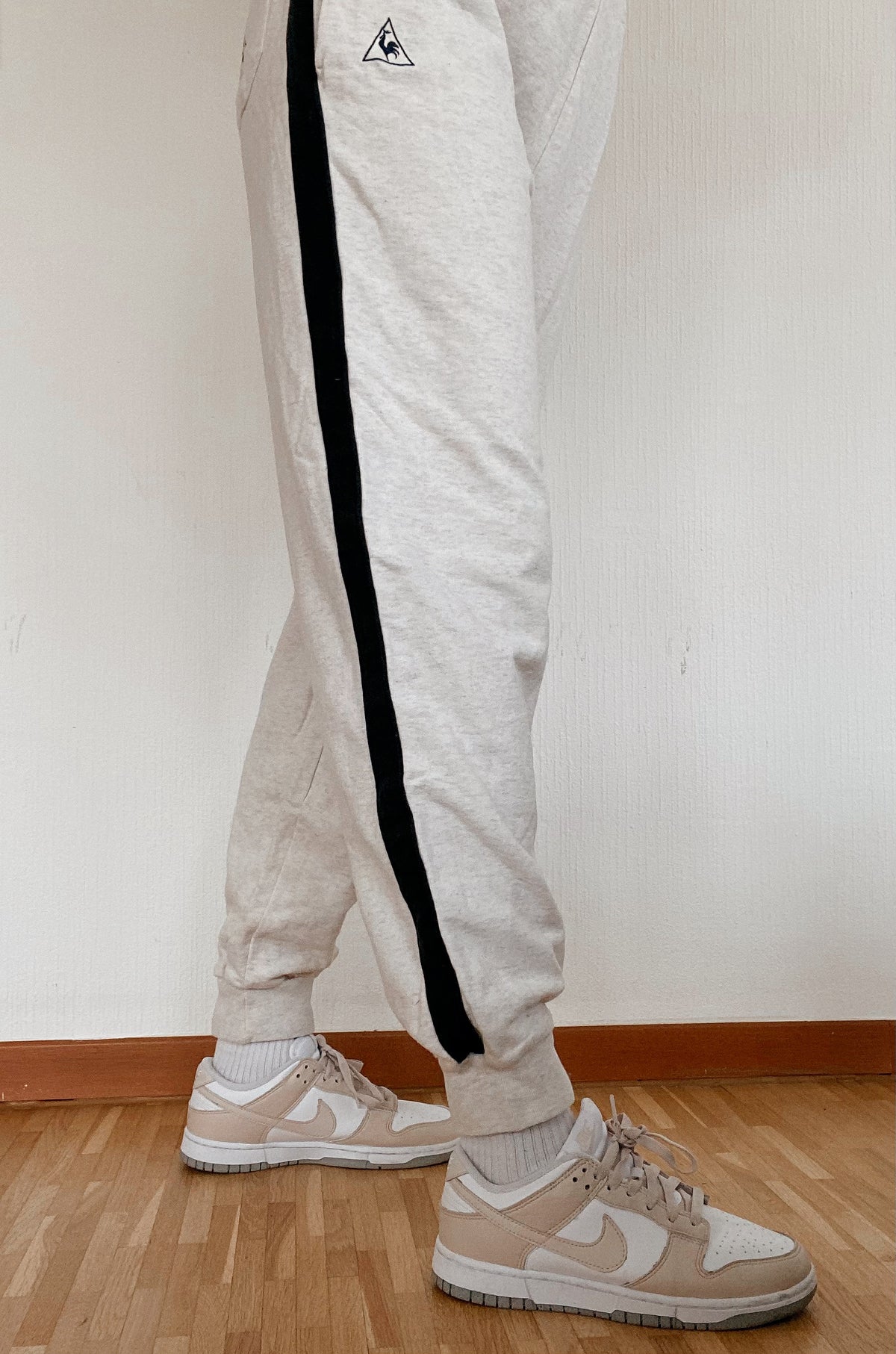 Pantalon de jogging blanc cassé Le Coq Sportif M