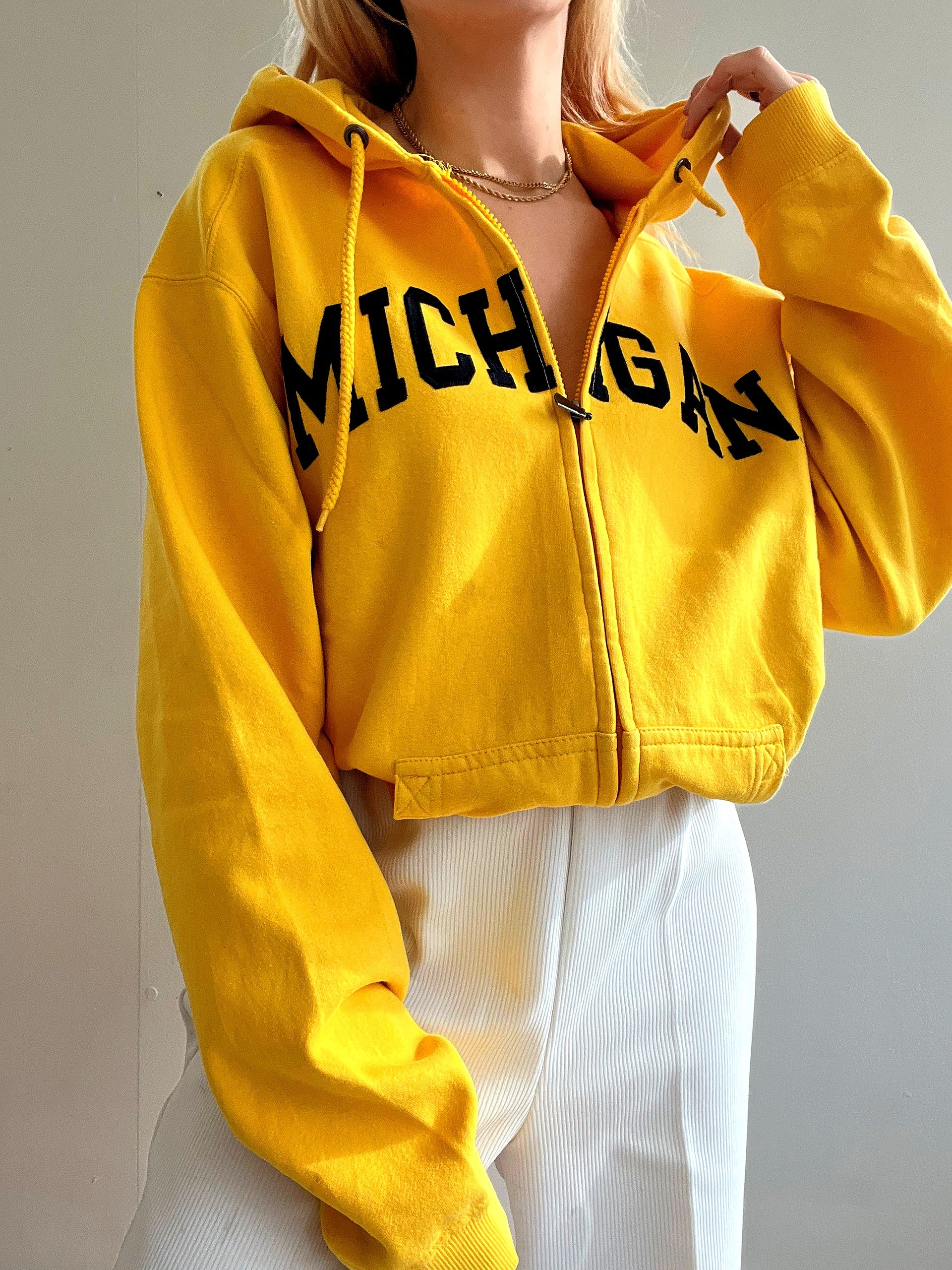 Jacket vintage américain Jaune Michigan XL