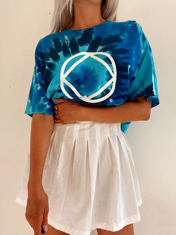 T-shirt vintage tie and dye bleu