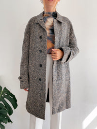 Manteau gris en laine L