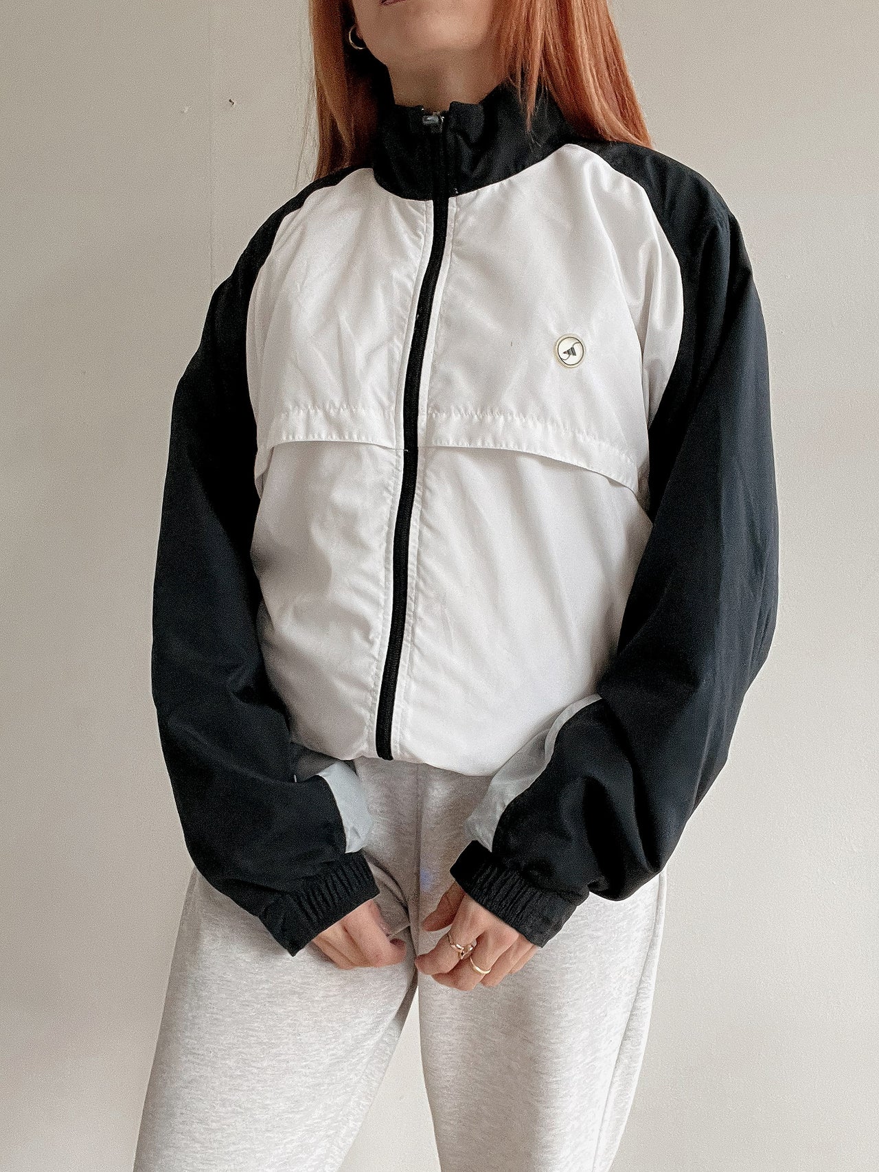 Veste de jogging vintage blanche Adidas L