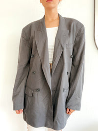 Oversized dark gray blazer jacket L