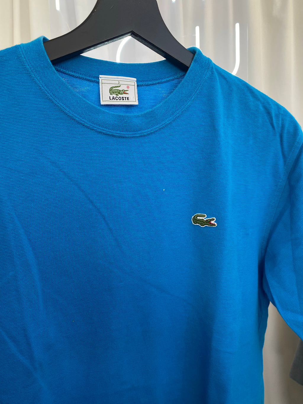 T-shirt bleu turquoise Lacoste