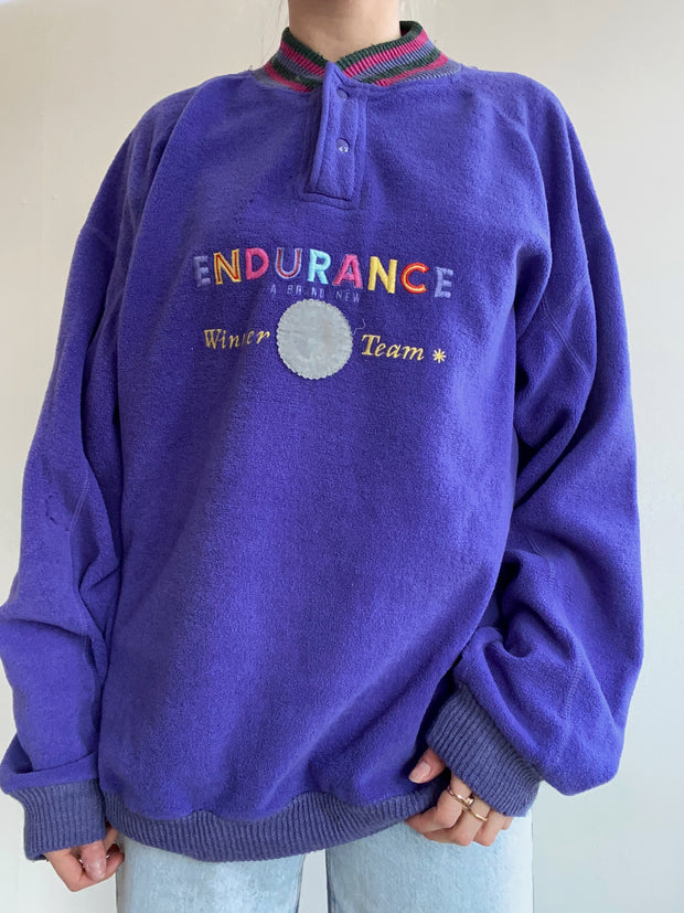 Vintage lila Endurance XXL-Fleece
