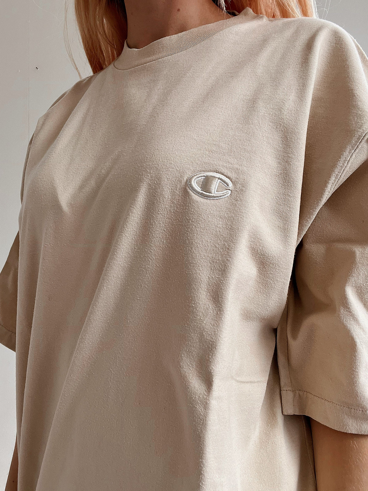 Champion XXL beiges T-Shirt
