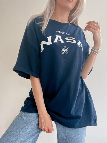 T-shirt vintage NASA bleu X XL