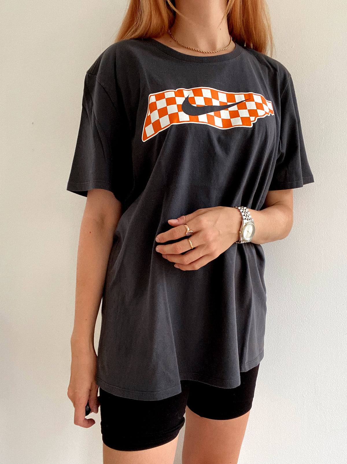 White"One two Nike"Nike L T-Shirt