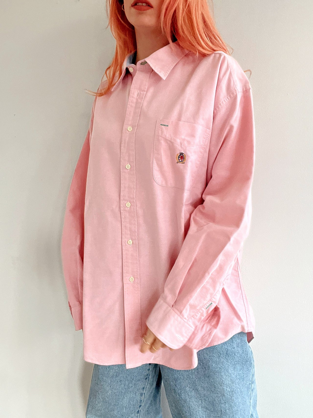 Chemise vintage rose L/XL