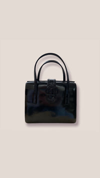 Kleine schwarze Vintage-Handtasche