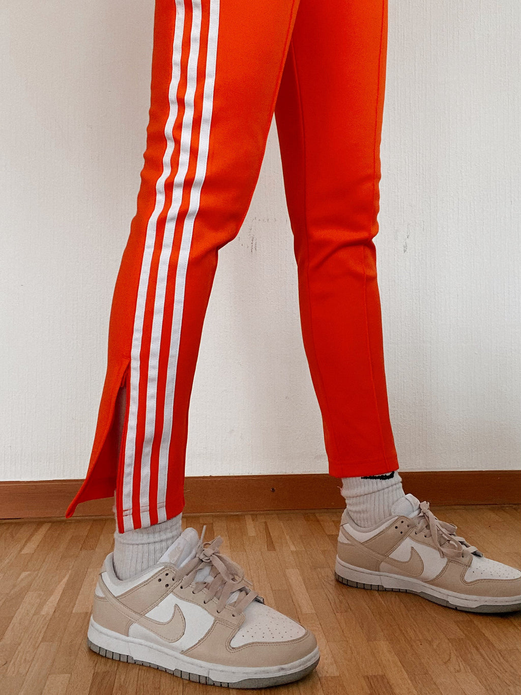 Pantalon de jogging orange Adidas XS