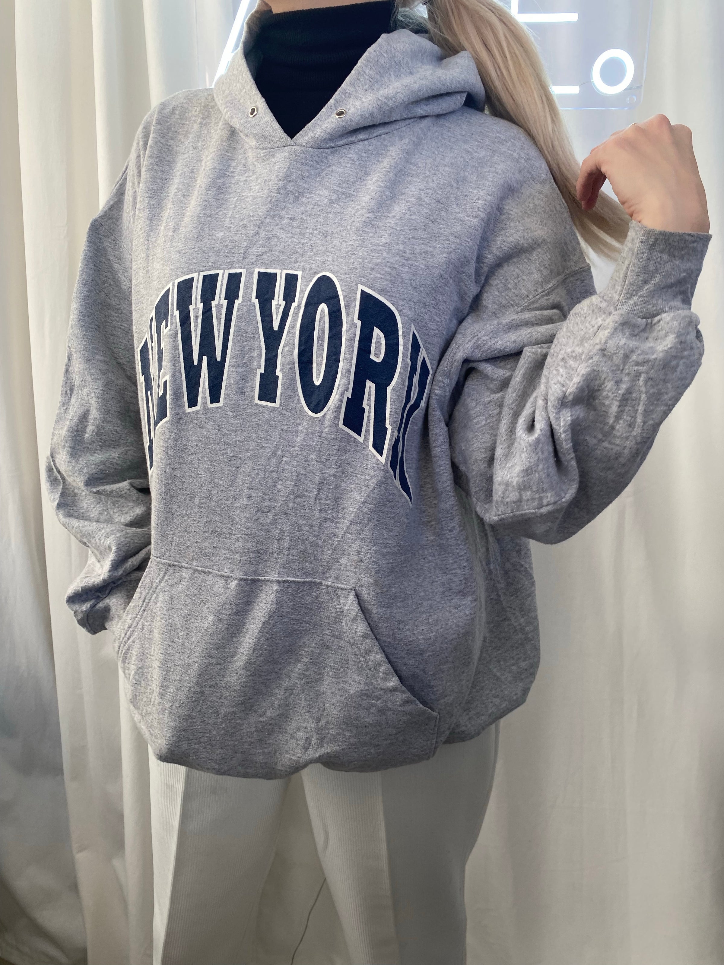 USA sweater with orange hood"Syracuse"XL