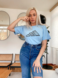 T-shirt bleu clair Adidas S