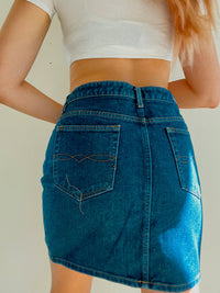 Vintage blauer Jeansrock L 