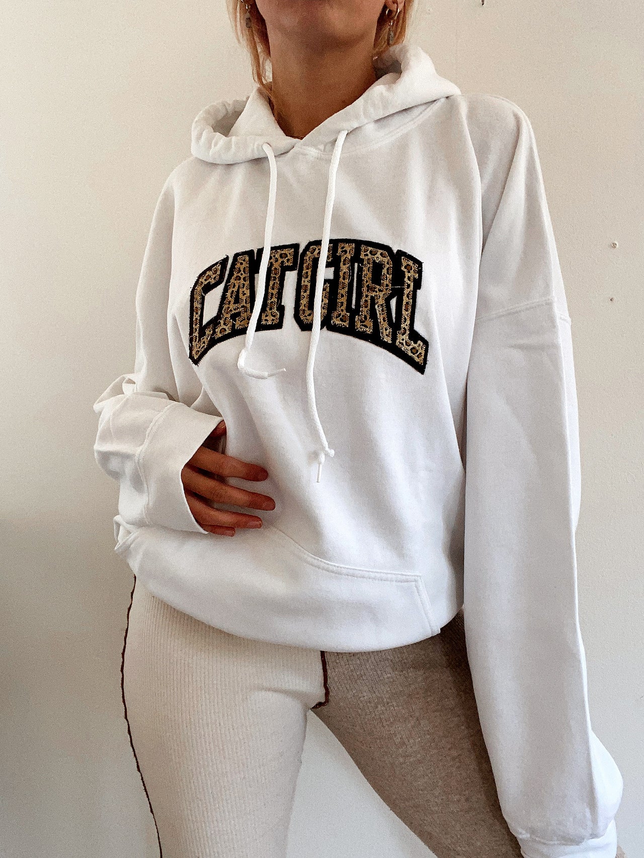 Pull vintage américain blanc  XL