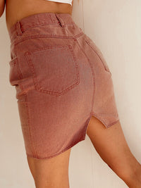 Jupe vintage rose en jeans M
