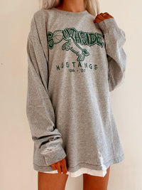 Vintage USA Langarm-T-Shirt grau XL