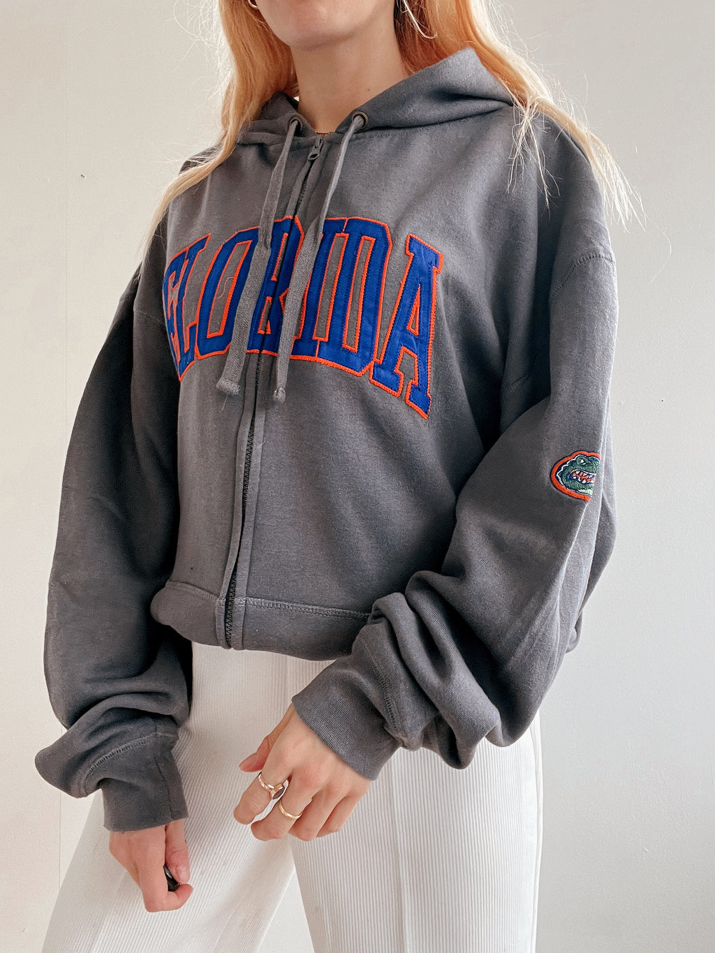 Pull vintage américain gris foncé XL