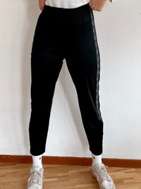 Schwarze Vintage-Jogginghose von Champion S