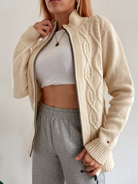 Jacket en laine  blanc cassé Tommy Hilfiger L