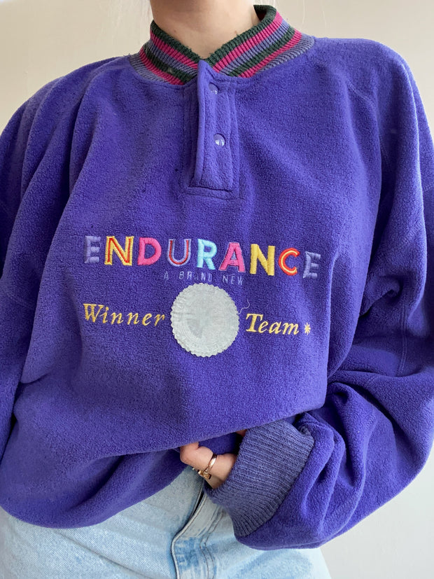 Vintage lila Endurance XXL-Fleece