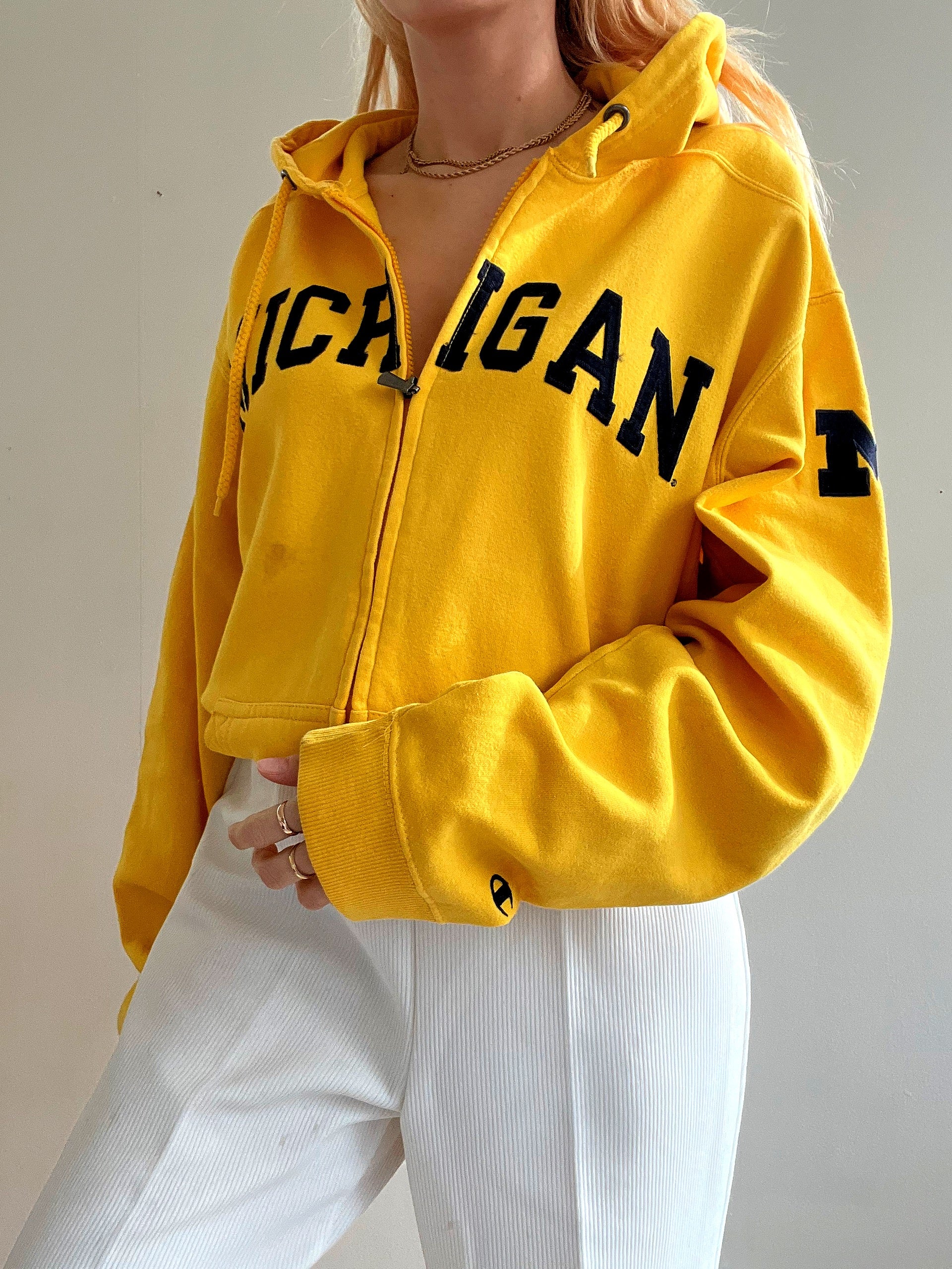 Jacket vintage américain Jaune Michigan XL