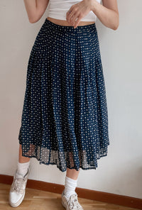 Vintage marineblauer Rock M/L