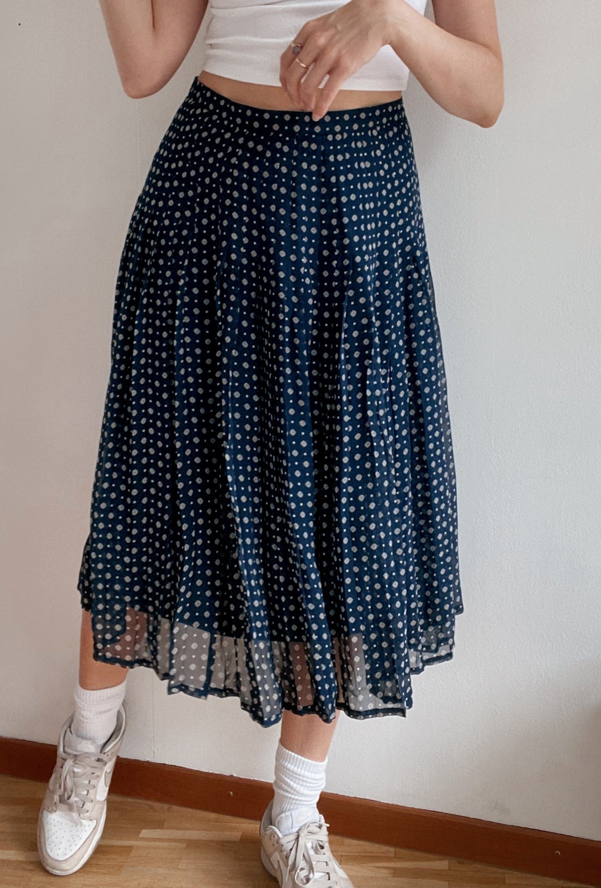 Vintage marineblauer Rock M/L