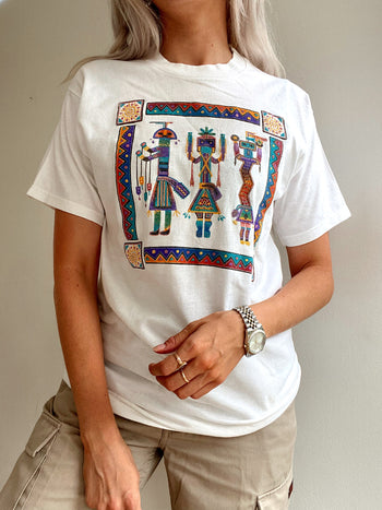 T-shirt vintage blanc M