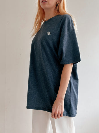 T-shirt gris/ bleu anthracite Champion XL