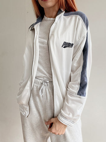 Veste de jogging vintage blanche Puma S