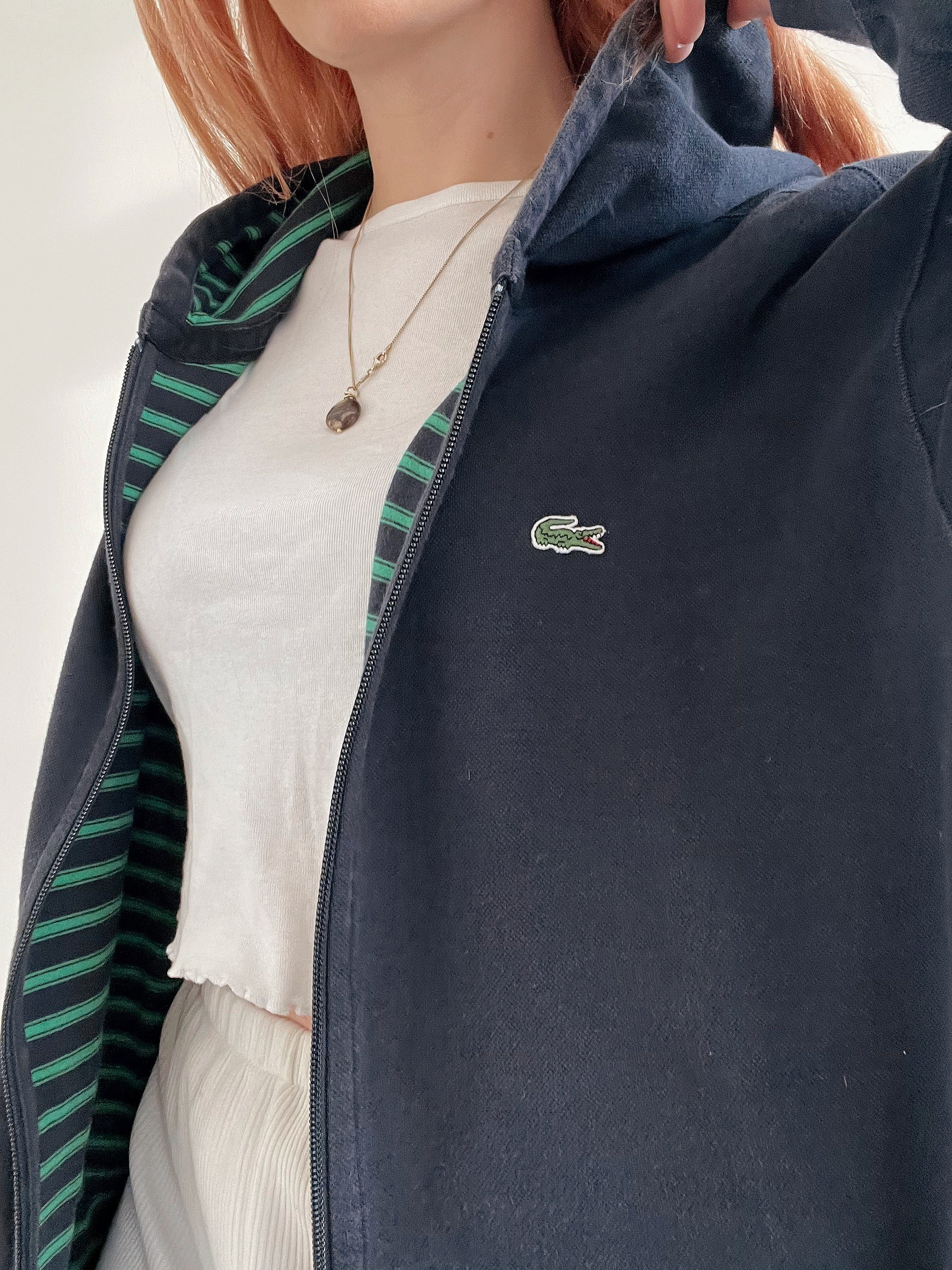 Dunkelblaue Jacke Lacoste XL