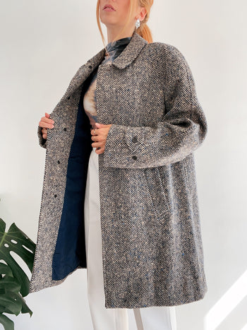 Manteau gris en laine L