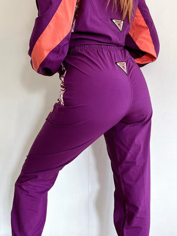 Ensemble tracksuit vintage jacket & jogging violet S