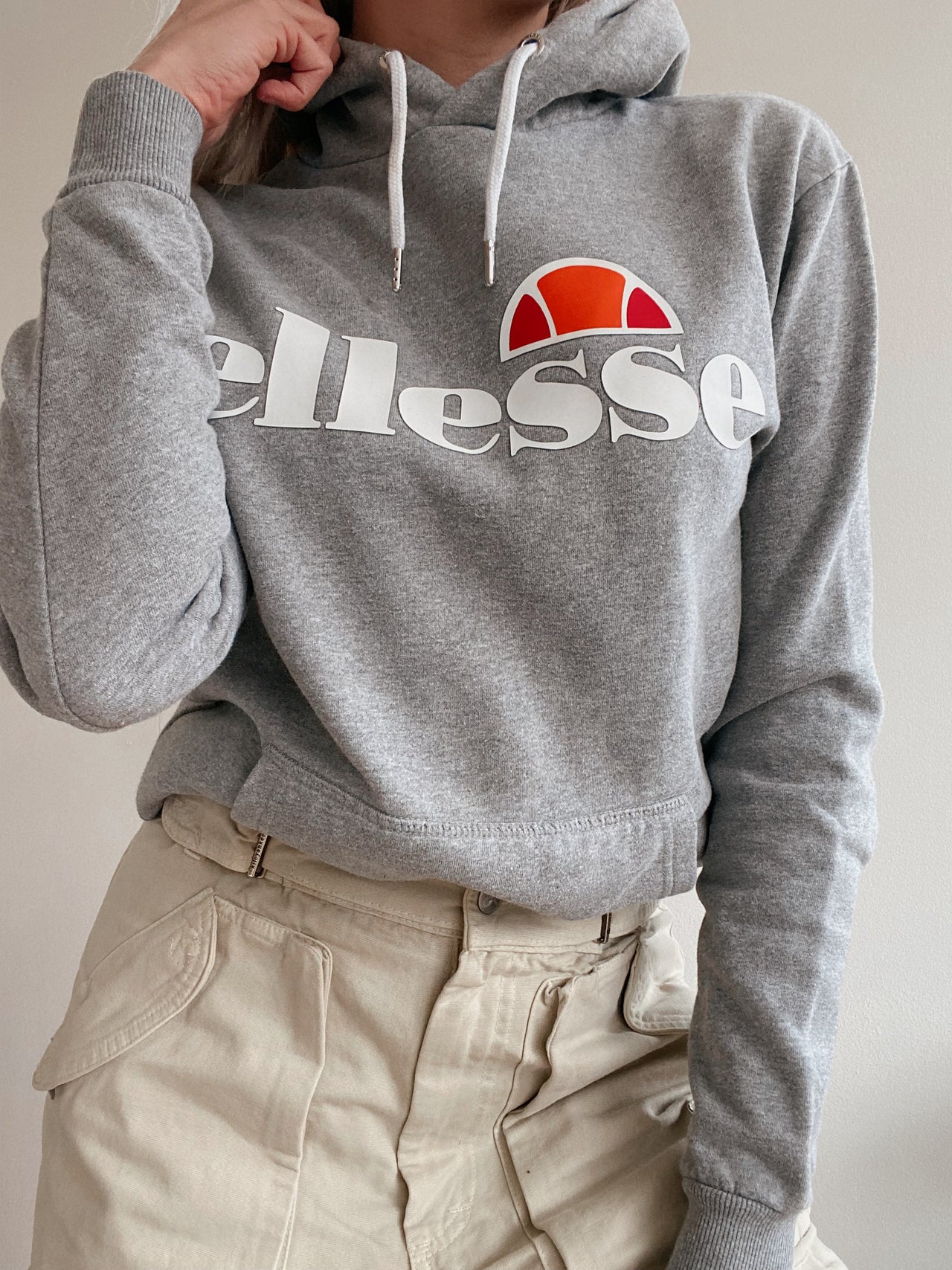 Pull gris à capuche Ellesse M