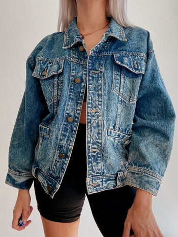 Veste en jeans vintage bleue