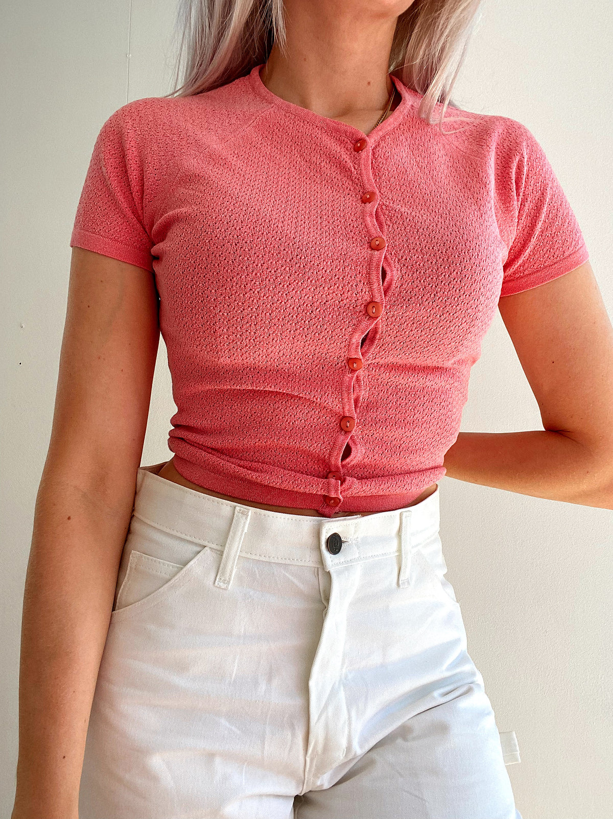 Top Vintage 80/90s rose  S